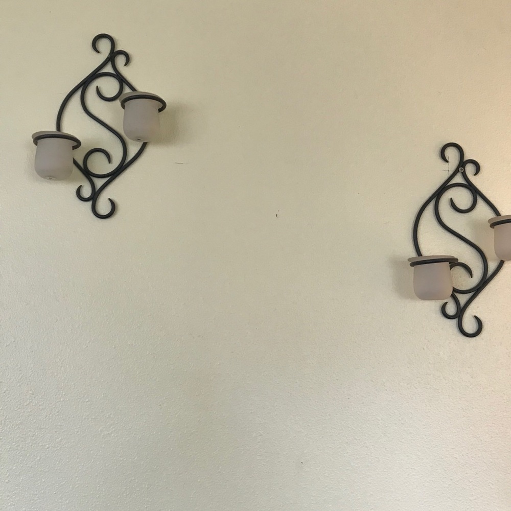 Wall features. Candle holders.